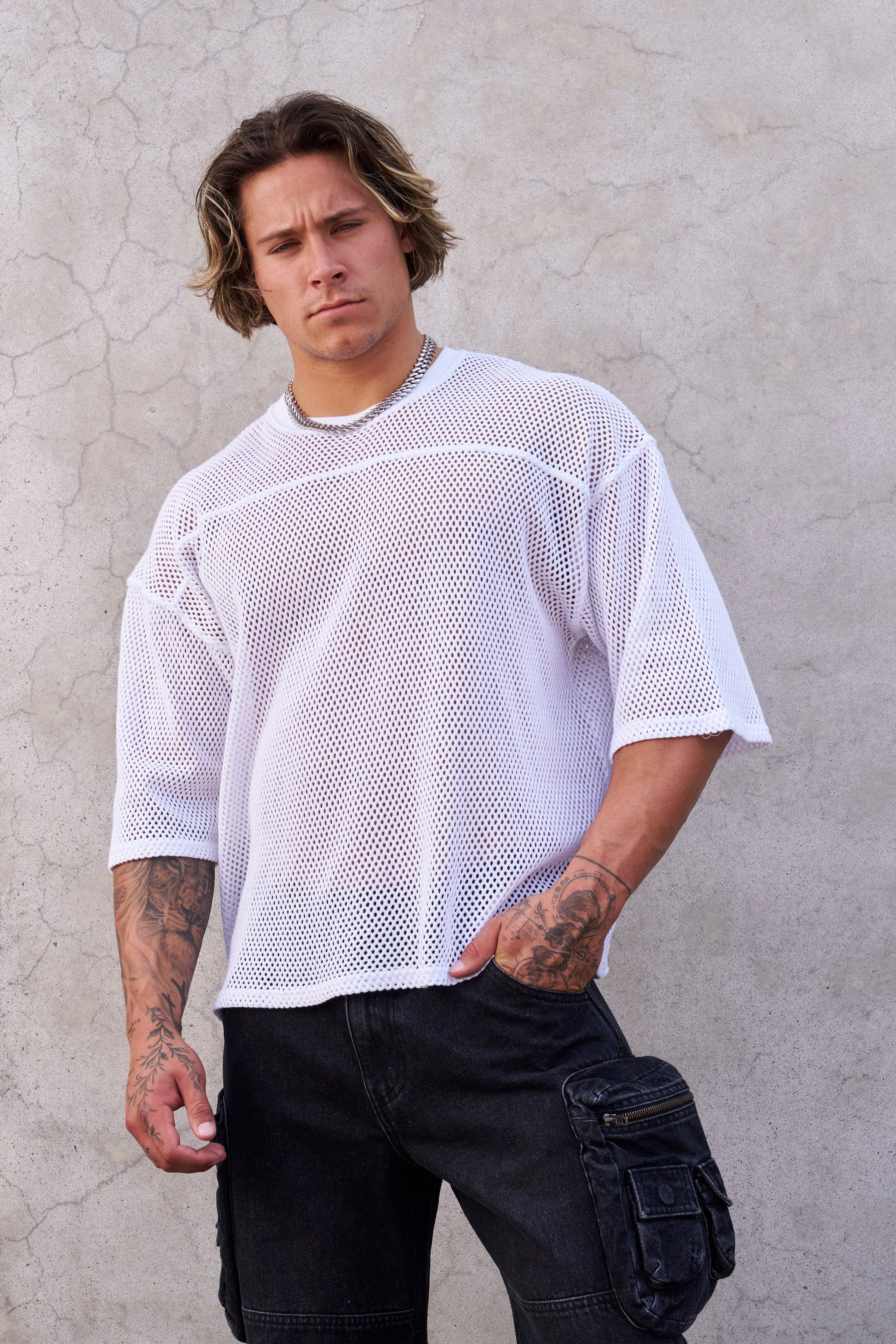 4022 - Cotton Mesh Tees
