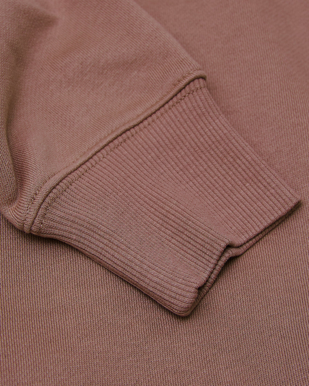 Slate Mauve Fleece French Terry Pullover Crew Neck Sweatshirt