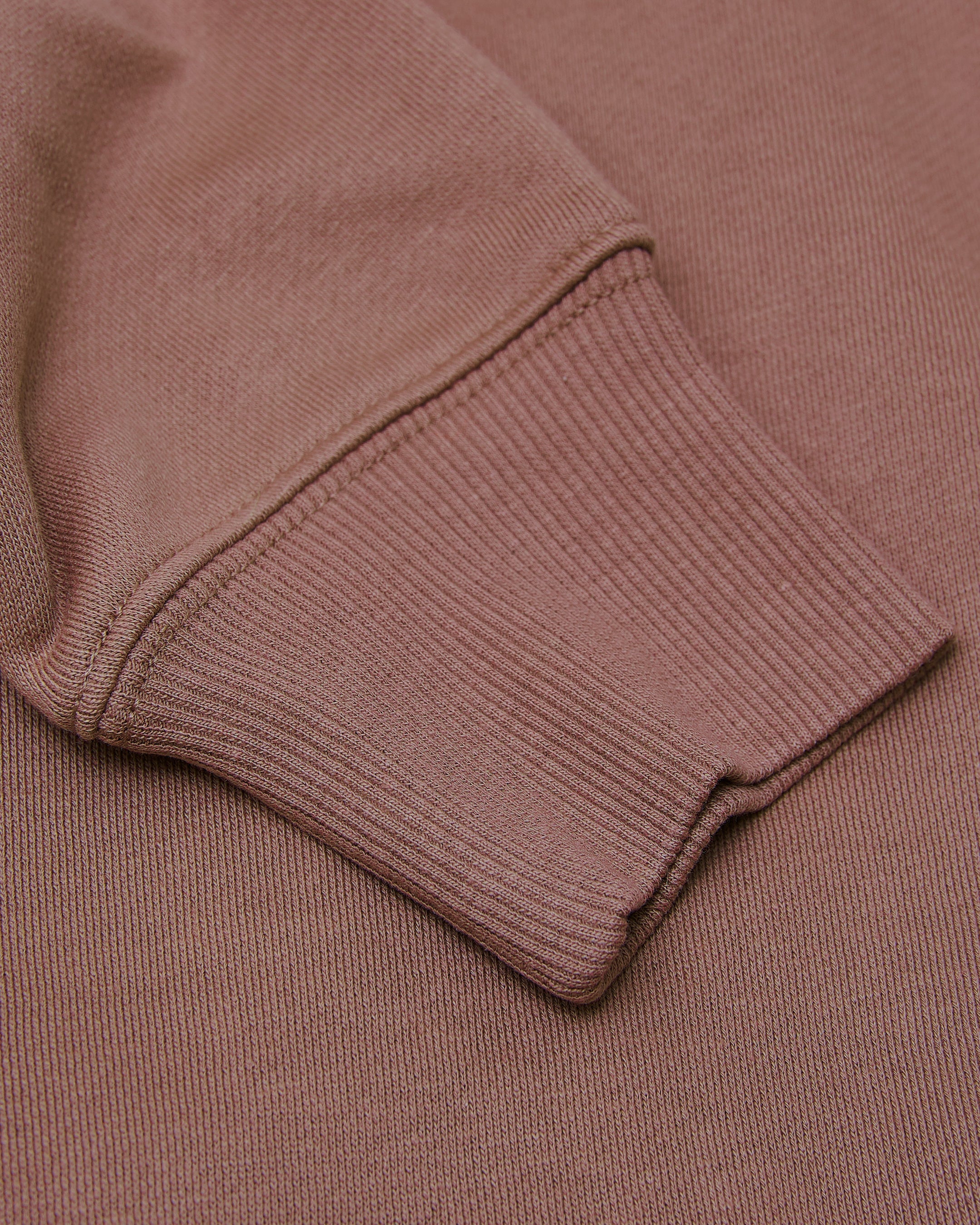 Slate Mauve Fleece French Terry Pullover Crew Neck Sweatshirt