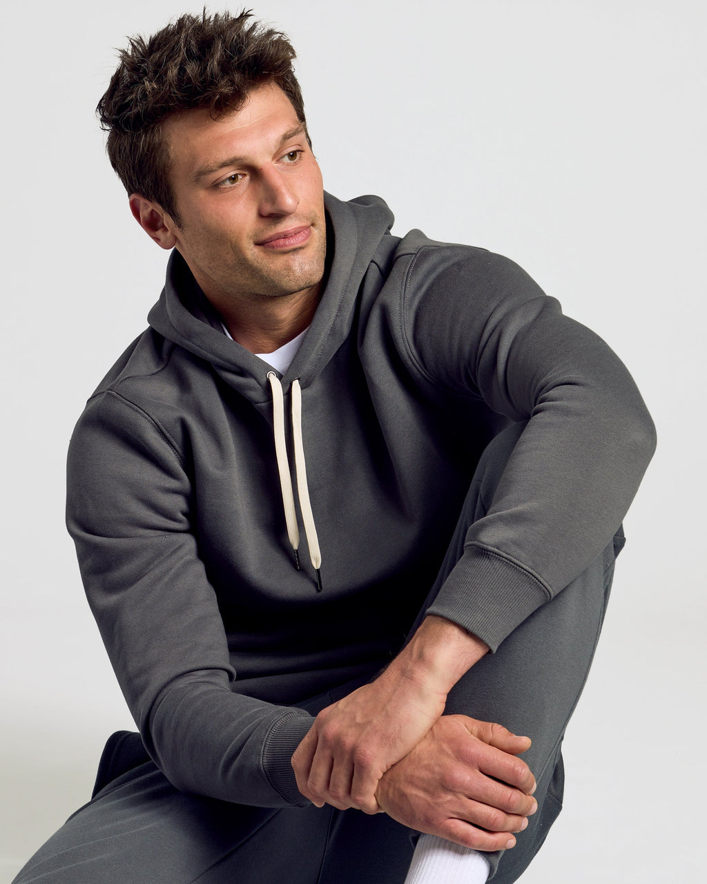 Carbon Fleece French Terry Pullover Hoodie