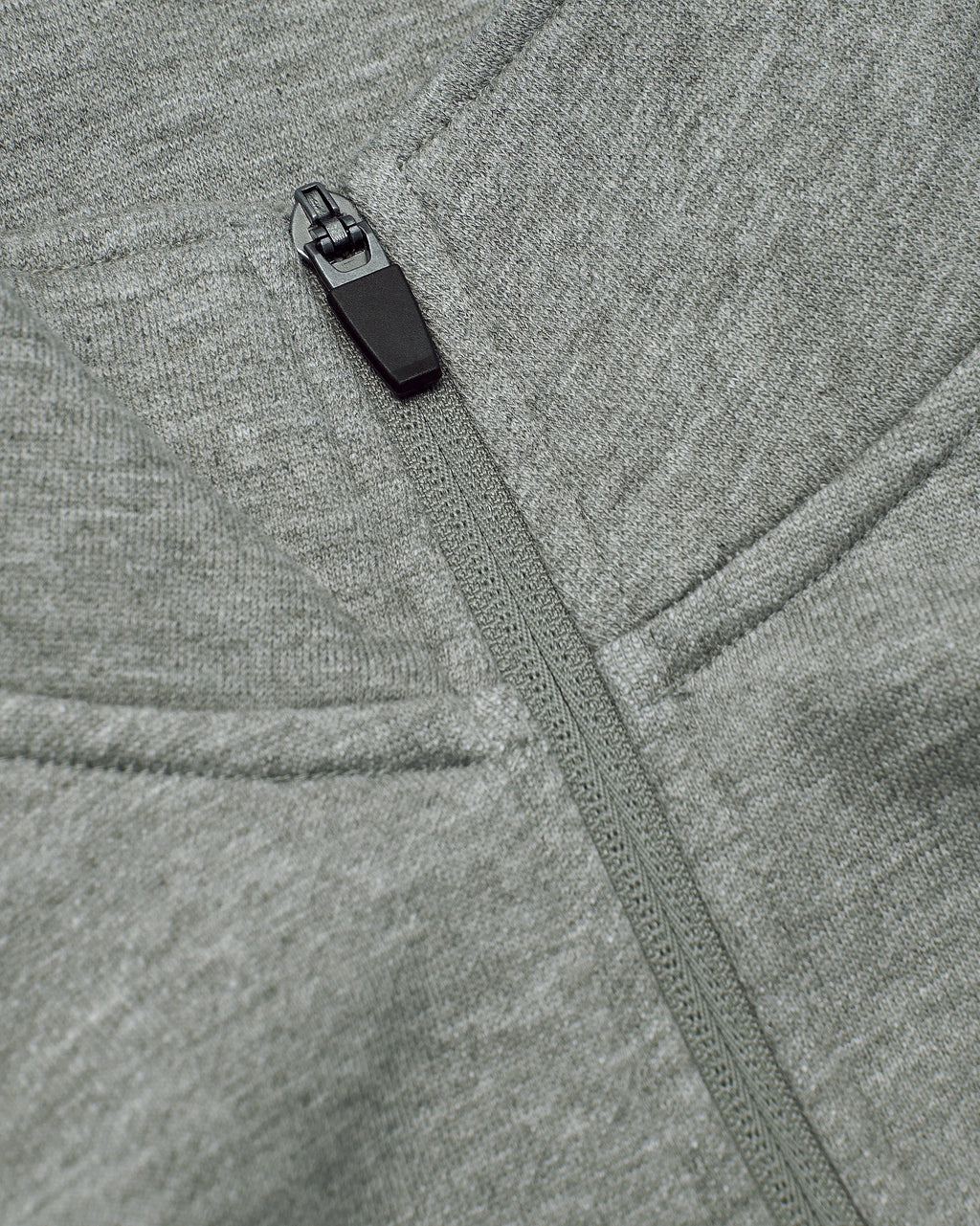 Dark Heather Gray Quarter Zip Fleece Sweatshirt