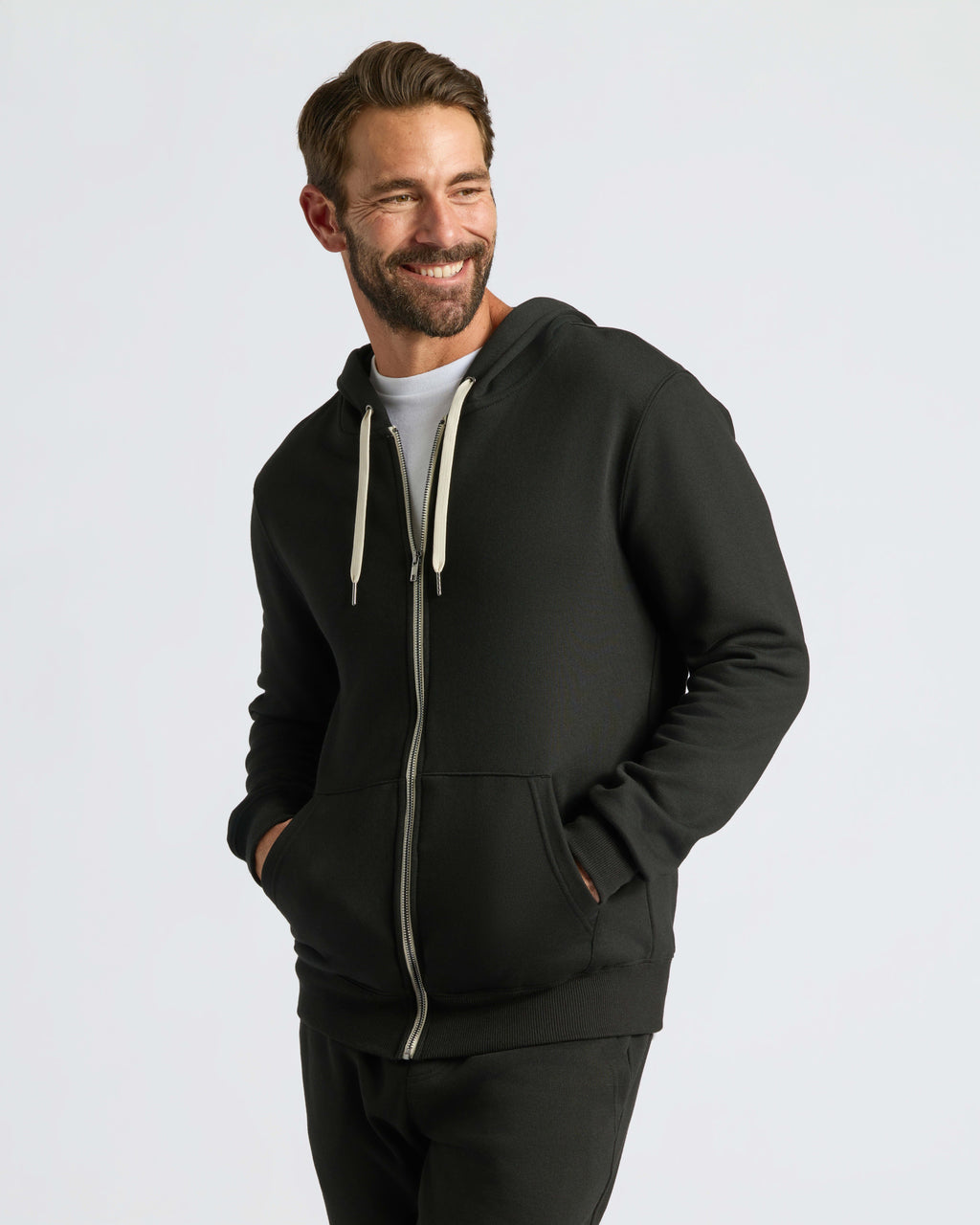 Black Fleece French Terry Zip Hoodie