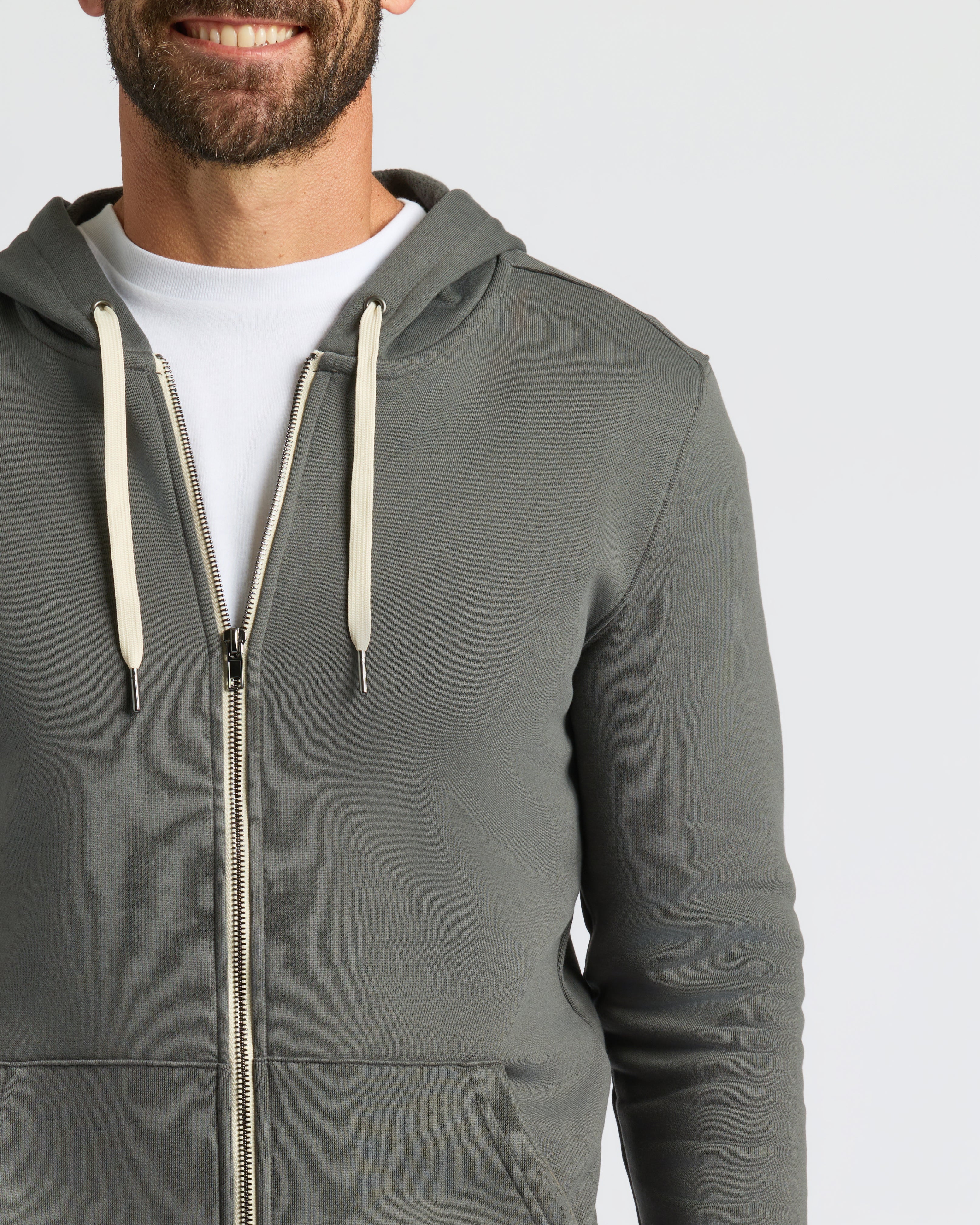 Carbon Fleece French Terry Zip Hoodie